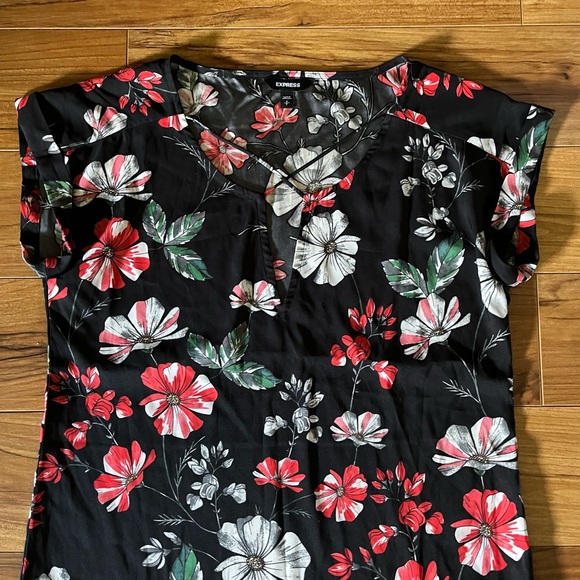 Express Floral Gramercy Blouse Small - Picture 3 of 10